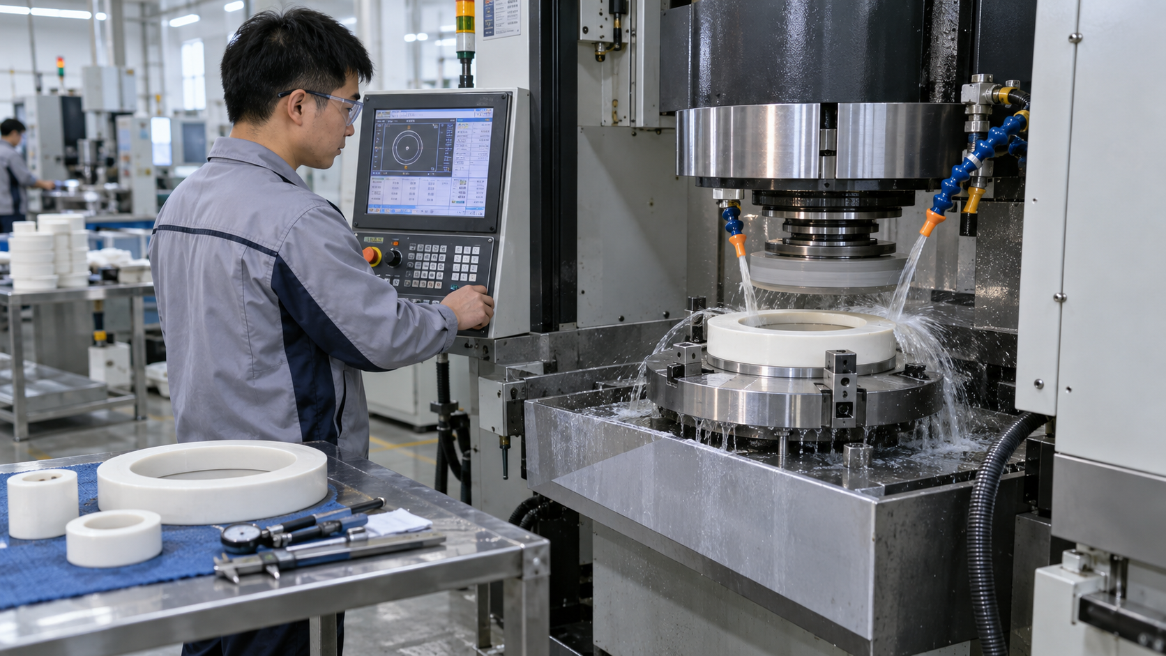 Diamond precision machining of ceramic components
