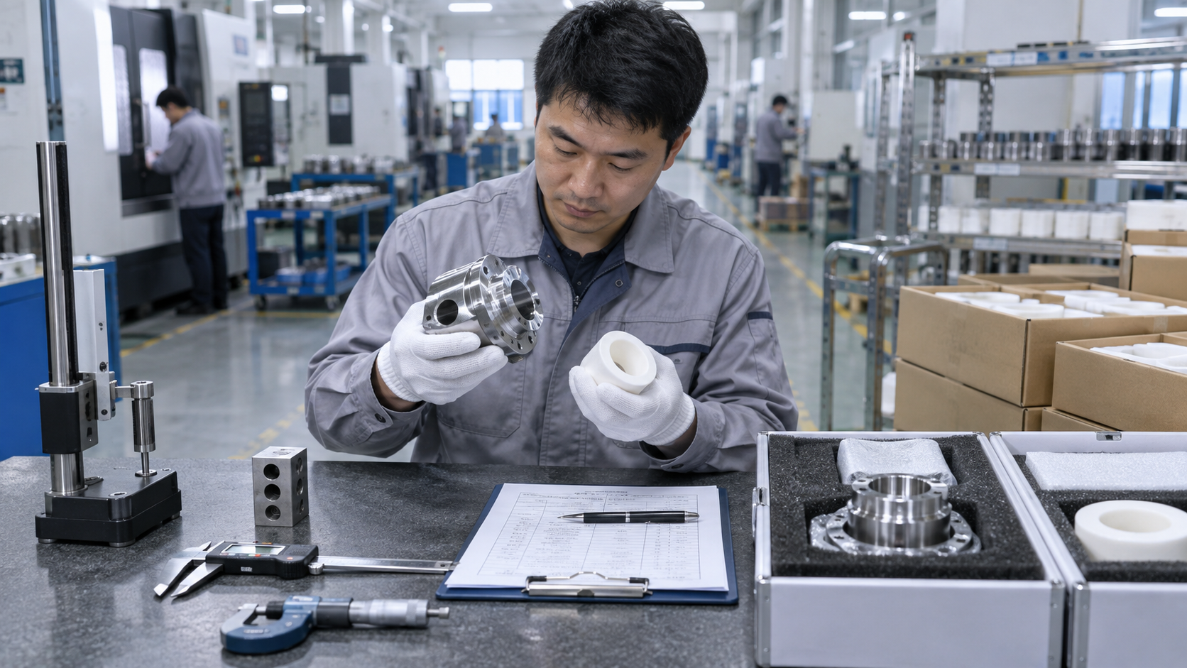 Precision CMM inspection in the manufacturing process