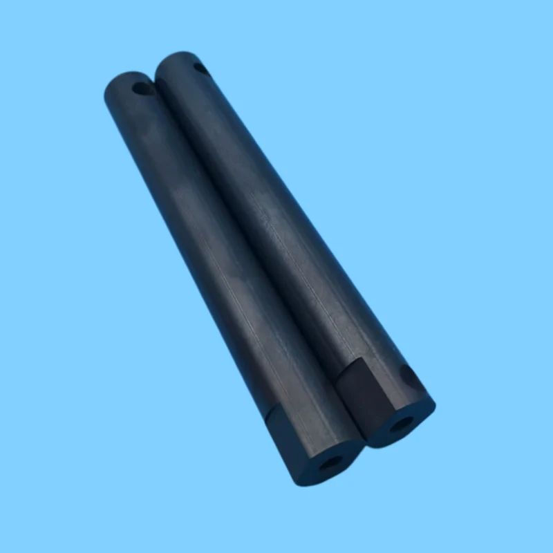 Customized pressureless silicon carbide shaft, high temperature resistant Sic ceramic rod processing manufacturer, wear-resistant solid silicon carbide ceramic rod