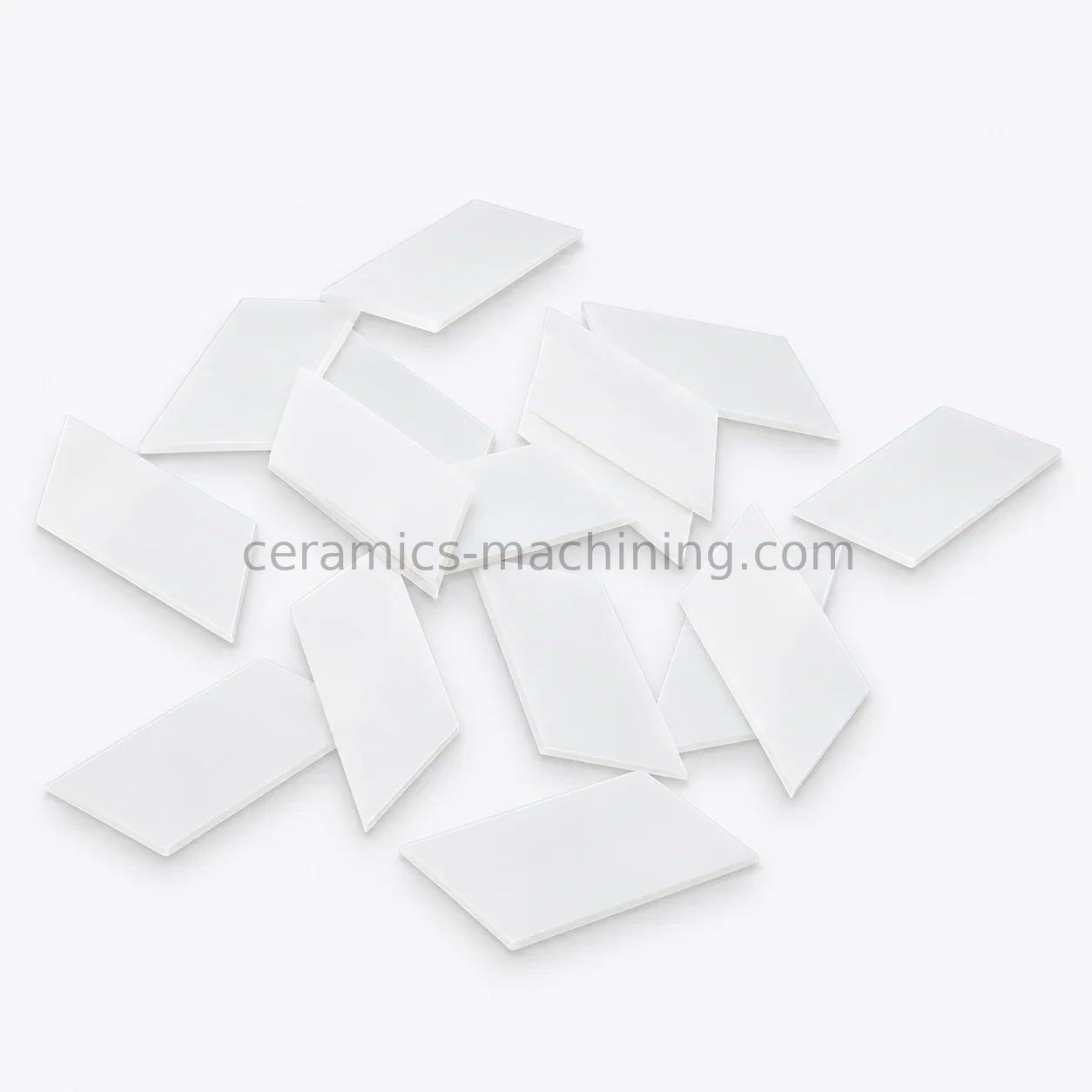 Frosted white flakes minimalist still life arrangement